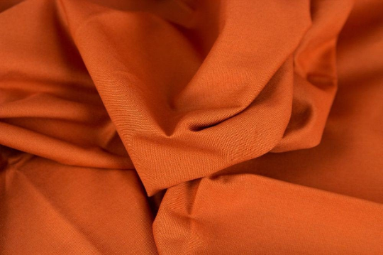 Baumwolle  uni orange terracotta, Heide 712  von Swafing, Webware