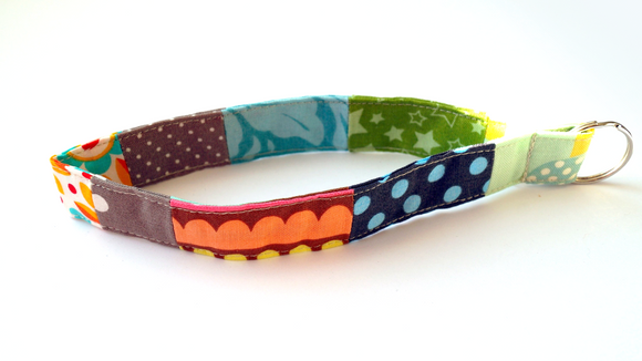 Schlüsselanhänger, Schlüsselband, Patchwork