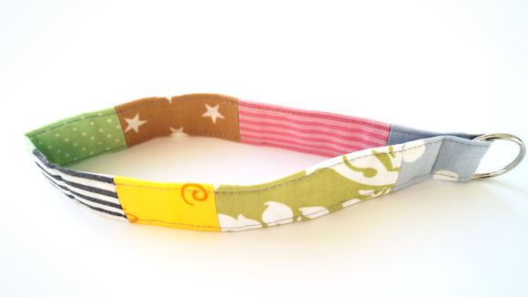 Schlüsselanhänger, Schlüsselband, Patchwork
