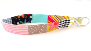 Schlüsselanhänger, Schlüsselband, Patchwork