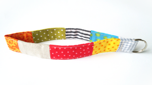 Schlüsselanhänger, Schlüsselband, Patchwork