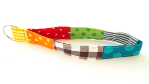Schlüsselanhänger, Schlüsselband, Patchwork