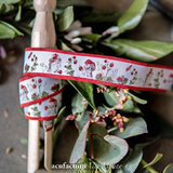 Webband acufactum Erdbeerwicht, Daniela Drescher, Satinwebband, 16mm breit