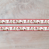 Webband acufactum Erdbeerwicht, Daniela Drescher, Satinwebband, 16mm breit