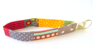 Schlüsselanhänger, Schlüsselband, Patchwork
