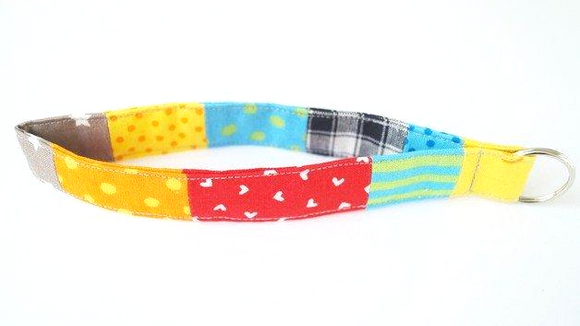 Schlüsselanhänger, Schlüsselband, Patchwork