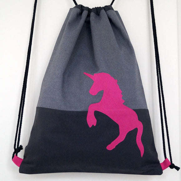 Turnbeutel Einhorn, Unicorn, Rucksack, gefüttert