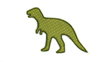 Dino Rex Aufnäher, Applikation