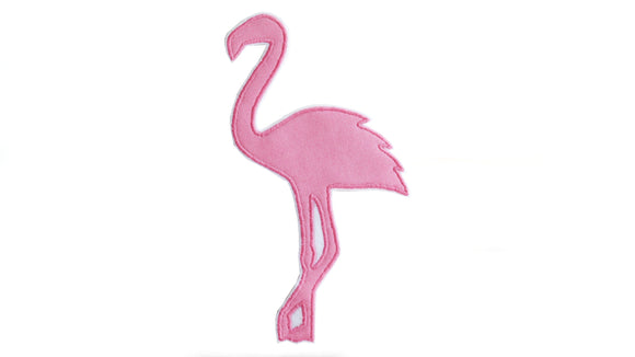 großer Aufnäher FLAMINGO, Applikation