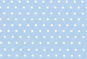 Westfalenstoffe hellblau Sterne Capri 0,5m Webware Baumwolle