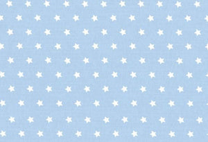Westfalenstoffe hellblau Sterne Capri 0,5m Webware Baumwolle