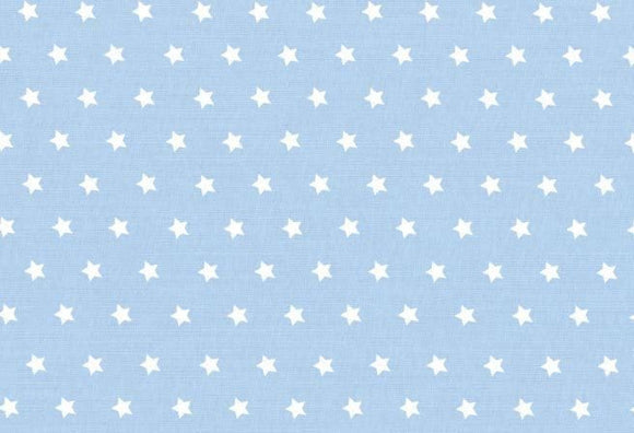 Westfalenstoffe hellblau Sterne Capri 0,5m Webware Baumwolle
