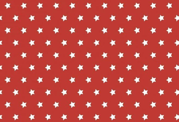 Westfalenstoffe rot weiße Sterne 0,5m Capri Webware Baumwolle