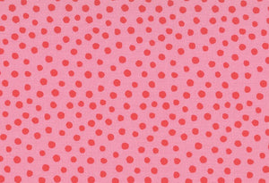 Westfalenstoffe rosa große Punkte Junge Linie Webware Baumwolle