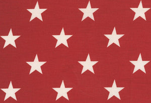 Westfalenstoffe Sterne Serie Bergen, Rot, 0,5m Baumwolle Webware