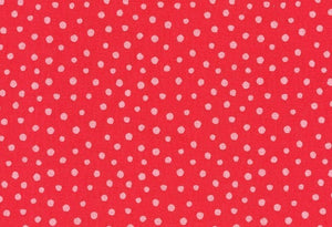 Westfalenstoffe rot große rosa Punkte Junge Linie Webware Baumwolle
