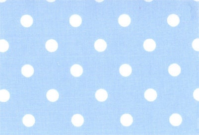Westfalenstoffe hellblau große weiße Punkte Capri Webware Baumwolle