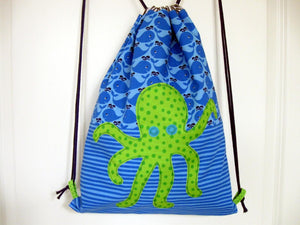 Turnbeutel Octopus, Rucksack. gefüttert