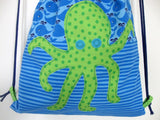Turnbeutel Octopus, Rucksack. gefüttert