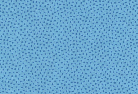 Westfalenstoffe hellblau kleine blaue Punkte Junge Linie Webware Baumwolle