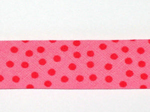 1m Schrägband rosa mit roten Punkten Westfalen