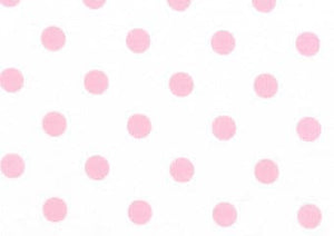 Westfalenstoffe weiß, rosa Punkte 0,5m Capri Webware Baumwolle