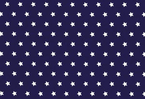 Westfalenstoffe dunkelblau weiße Sterne 0,5m Webware Baumwolle