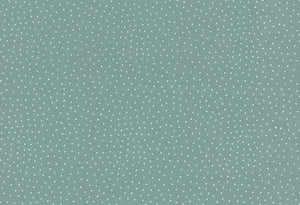 Westfalenstoffe Schilfgrün kleine weiße Punkte Capri Baumwolle Webware