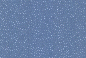 Westfalenstoffe Blau kleine weiße Punkte Capri Baumwolle Webware