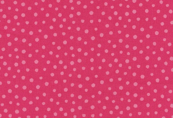 Westfalenstoffe Bio Baumwolle kbA Junge Linie Punkte pink-rosa, Baumwolle Webware
