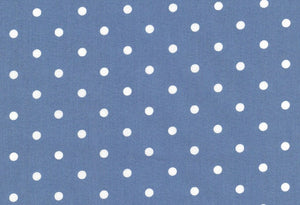 Westfalenstoffe blau weiße Punkte Capri Webware Baumwolle
