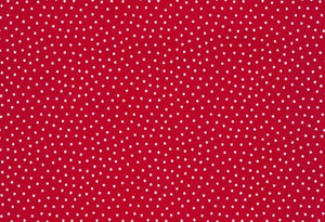 Westfalenstoffe rot kleine weiße Punkte Capri Webware Baumwolle