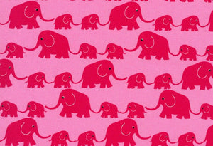 Westfalenstoffe Bio Baumwolle kbA Junge Elefanten rosa  Baumwolle Webware