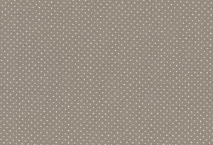 Westfalenstoffe taupe weiße Punkte 0,5m Gent, Webware Baumwolle