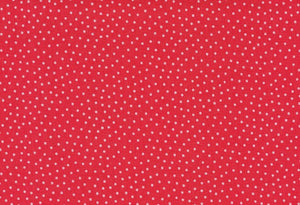 Westfalenstoffe rot kleine rosa Punkte Junge Linie, Webware Baumwolle