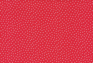 Westfalenstoffe rot kleine rosa Punkte Junge Linie, Webware Baumwolle