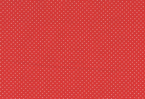 Westfalenstoffe rot weiße Punkte  Junge Linie 0,5m Webware Baumwolle