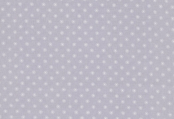 Westfalenstoffe grau weiße Blümchen, Rosenborg Baumwolle Webware