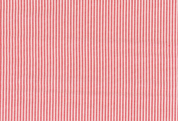 Westfalenstoffe Vichystreifen weiß - rot Landhaus Webware Baumwolle