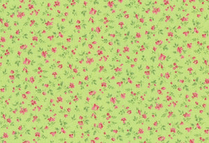Westfalenstoffe Wales Blümchen grün-Rosa 010506246 Webware Baumwolle