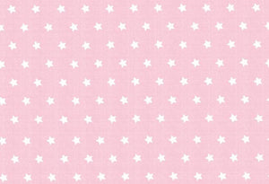 Westfalenstoffe rosa weiße Sterne Capri 0,5m Webware Baumwolle