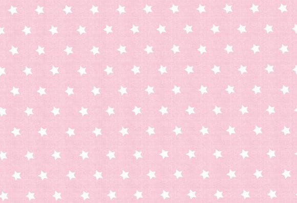 Westfalenstoffe rosa weiße Sterne Capri 0,5m Webware Baumwolle