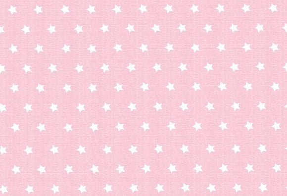 Westfalenstoffe rosa weiße Sterne Capri 0,5m Webware Baumwolle