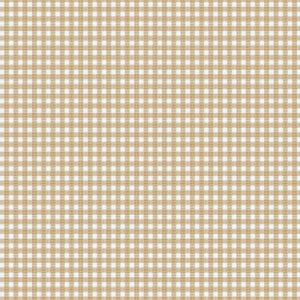 Westfalenstoffe Karo beige-weiß Lyon Baumwolle Webware