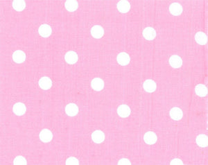 Westfalenstoffe rosa, weiße Punkte 0,5m Capri Webware Baumwolle